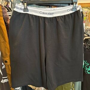 Calvin Klein Black Athletic Shorts or Sleep Shorts with Elastic Waistband